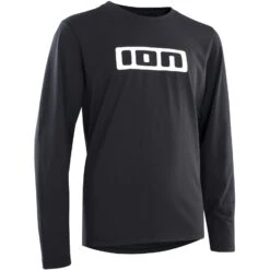 ION Bike Shirt Met Lange Mouwen Logo DR Kinderen - Zwart