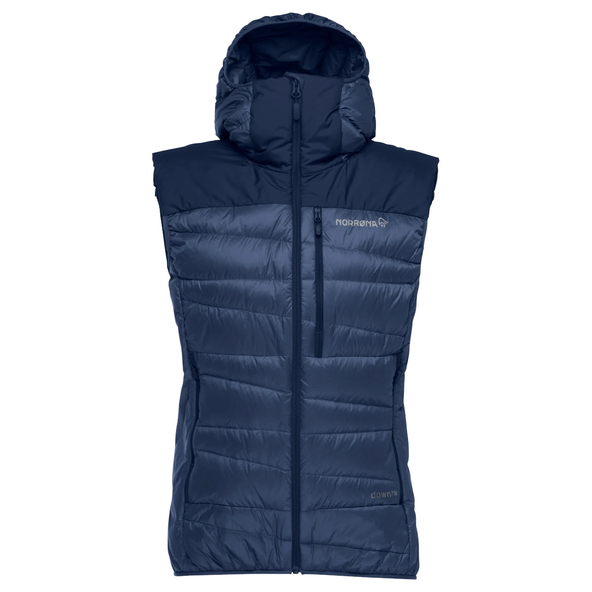 Norrona Falketind Down750 Donzen Bodywarmer Dames - Indigo Night 2 Norrona Falketind Down750 Donzen Bodywarmer Dames - Indigo Night - Afbeelding 2