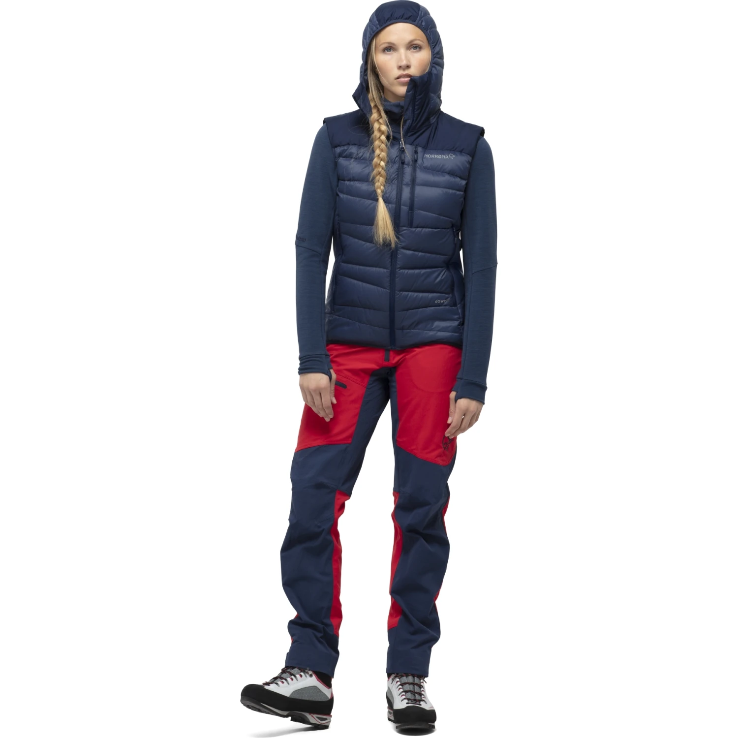 Norrona Falketind Down750 Donzen Bodywarmer Dames - Indigo Night 4 Norrona Falketind Down750 Donzen Bodywarmer Dames - Indigo Night - Afbeelding 4