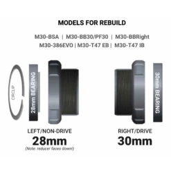 Praxis Works Lagerset Voor Trapas - M30 - Keramisch -Fiets Verkoop praxis works m30 bearing ceramic overview 1433729