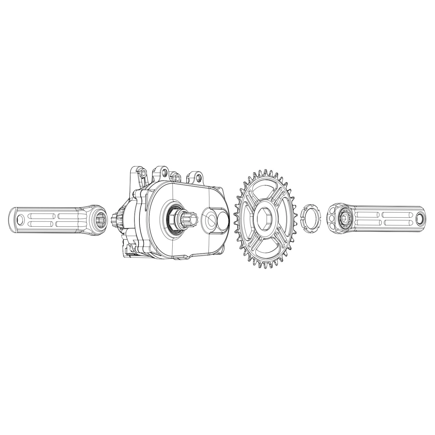 Rotor EKAPIC Crank Arms - EMTB | ISIS - For Brose Mag (QF 170 Mm) 3 Rotor EKAPIC Crank Arms - EMTB | ISIS - For Brose Mag (QF 170 Mm) - Afbeelding 3