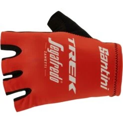 Santini Trek-Segafredo 2022 Summer Gloves RE367CL22TS - Red RS