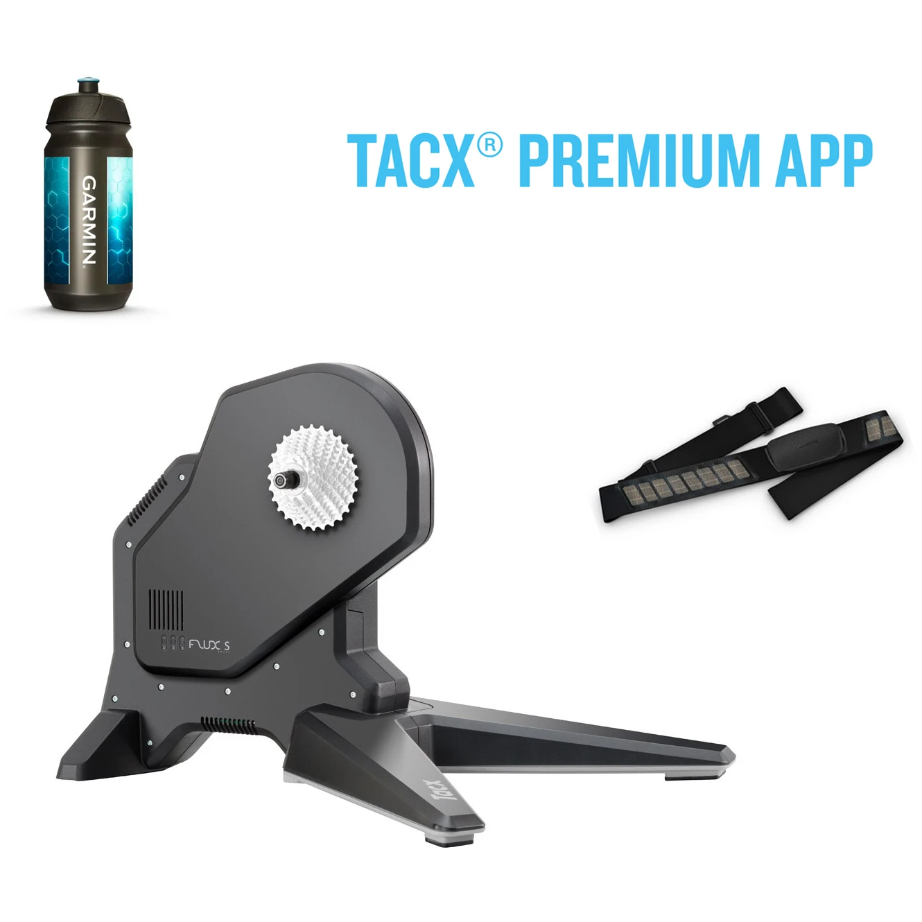 Garmin Tacx FLUX S Smart T2900S Hometrainer + Promotie Box Incl. 6 Maa. Tacx Premium 1 Garmin Tacx FLUX S Smart T2900S Hometrainer + Promotie Box Incl. 6 Maa. Tacx Premium