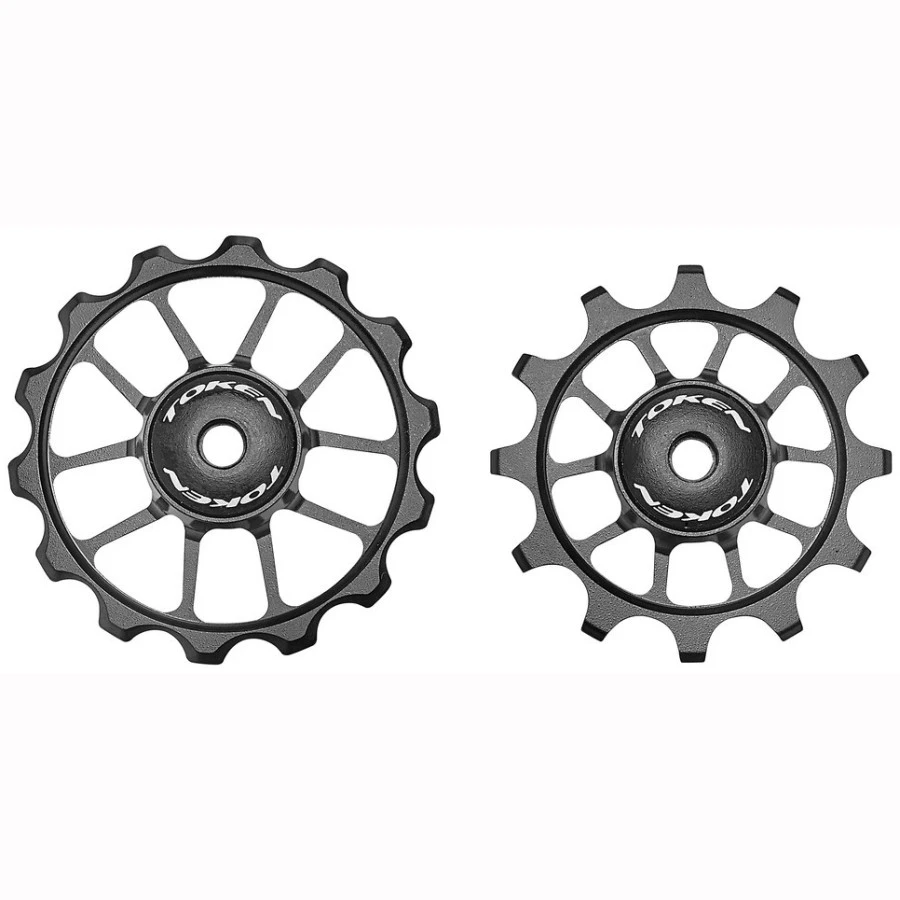 Token Shuriken Zenith Pulley Set TK1724 Road - Black 1 Token Shuriken Zenith Pulley Set TK1724 Road - Black