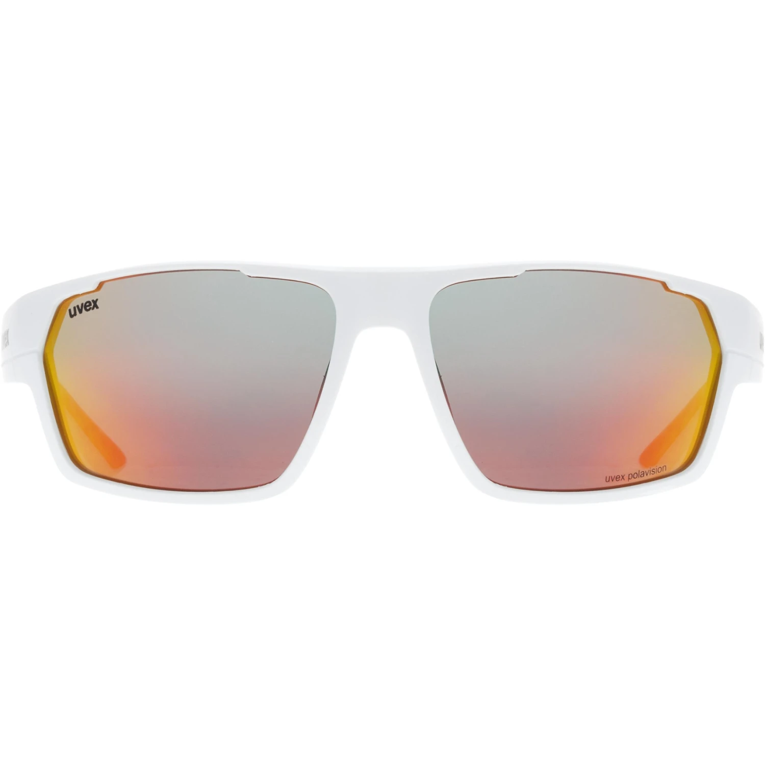 Uvex Sportstyle 233 P Bril - White Matt/polavision Mirror Red 2 Uvex Sportstyle 233 P Bril - White Matt/polavision Mirror Red - Afbeelding 2