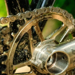 Wolf-tooth Wolf Tooth Elliptical Direct Mount Boost Chainring For Cane Creek EeWings-/SRAM-3-Bolt Cranksets - For Shimano 12-speed Hyperglide+ - Nickel -Fiets Verkoop wolf tooth elliptical boost dm chainring cane creek sram shimano 12 speed chain 32t nickel mounted 1177717