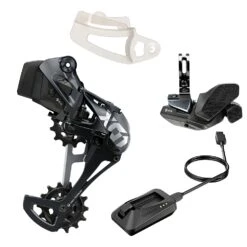 SRAM X01 Eagle AXS Upgrade Kit - Rocker Paddle - 12 Versnellingen - Lunar Grijs / Zwart