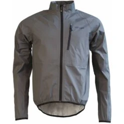 Zimtstern Boltz Men's Packable Rain Jacket - Gun Metal
