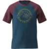 Zimtstern Ringz Men's Casual Tech Tee - French Navy/Windsor Wine